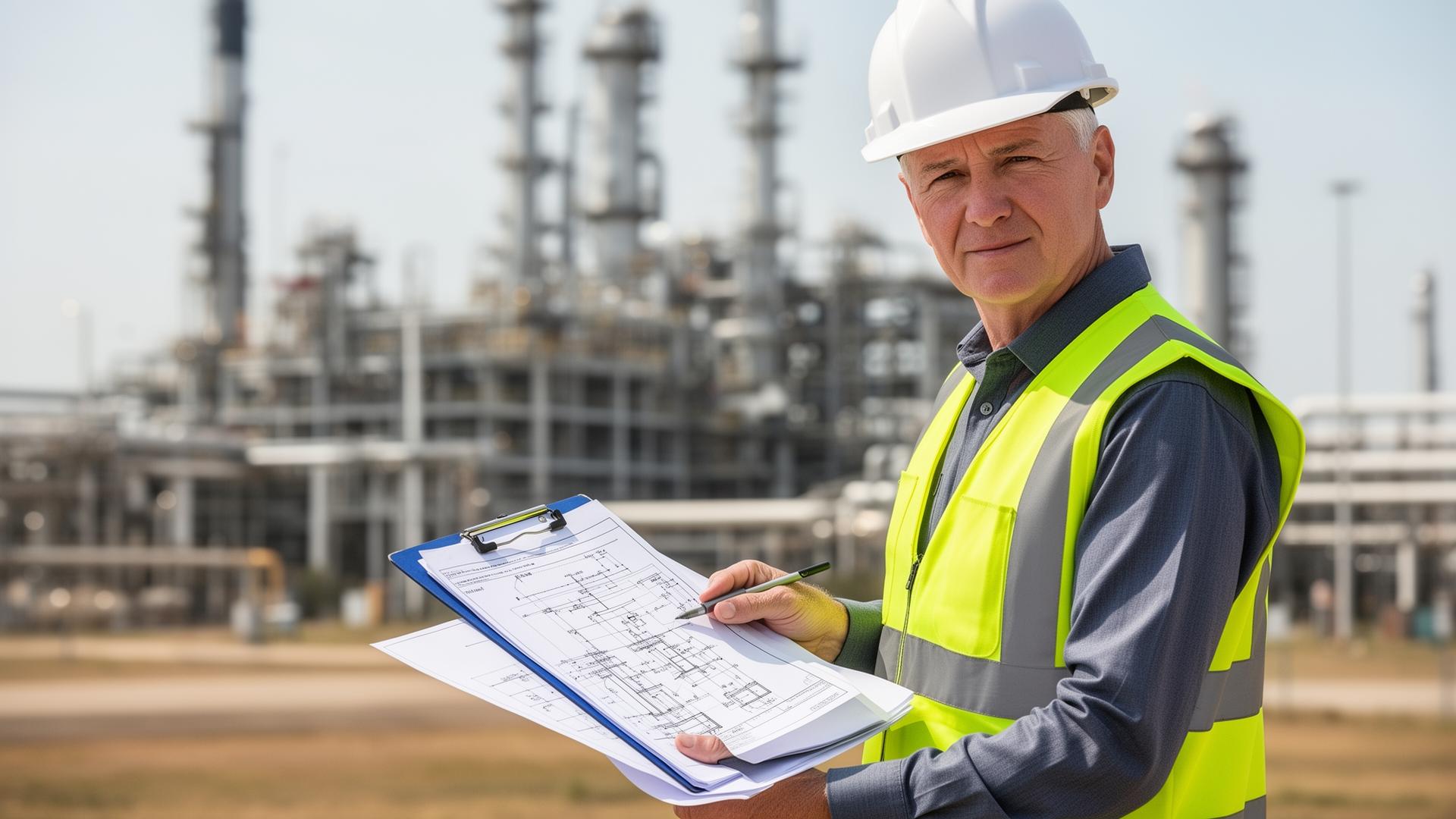 Industrial engineer at site